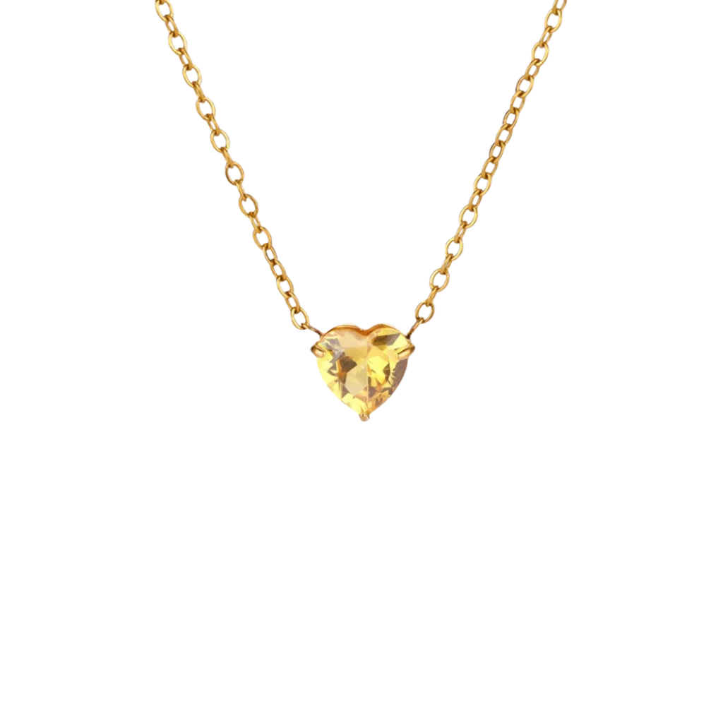 Heart of Birthstone Necklace