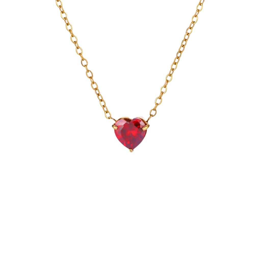 Heart of Birthstone Necklace