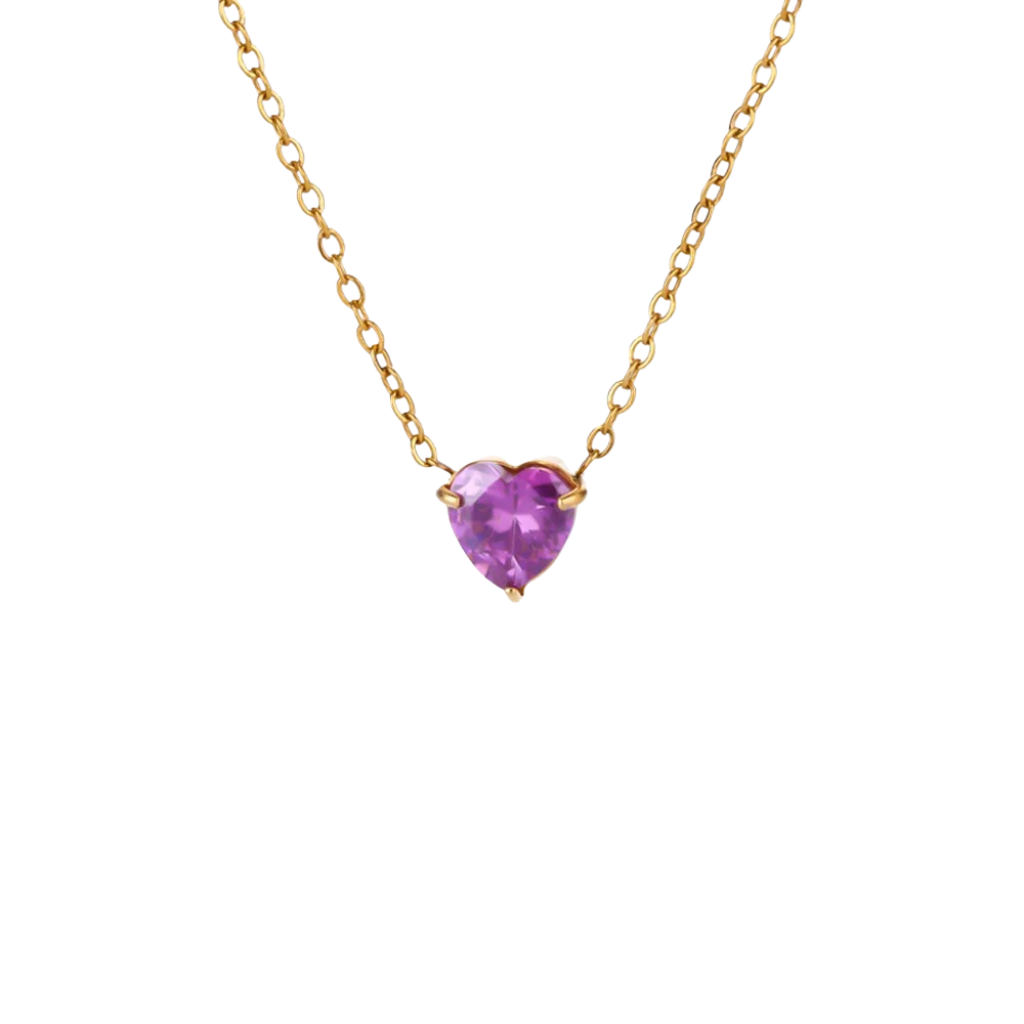 Heart of Birthstone Necklace