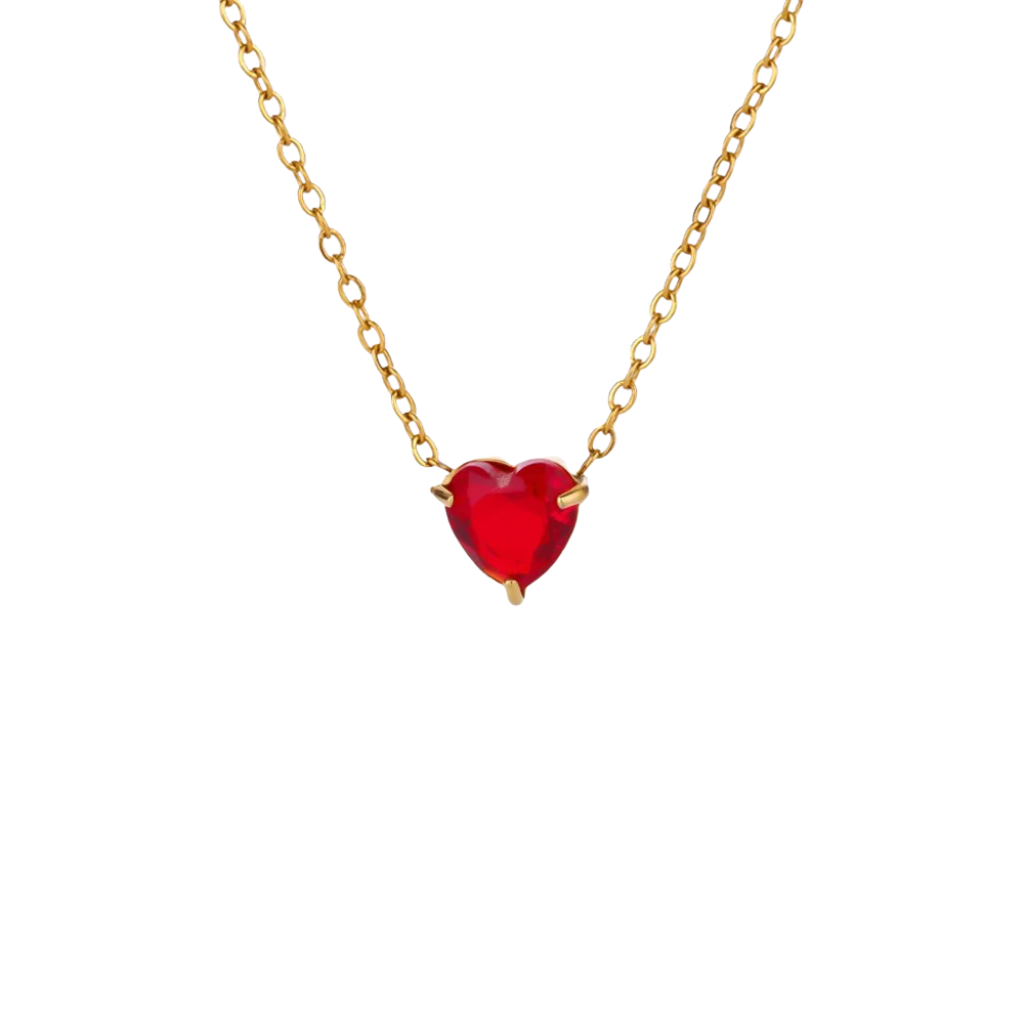 Heart of Birthstone Necklace