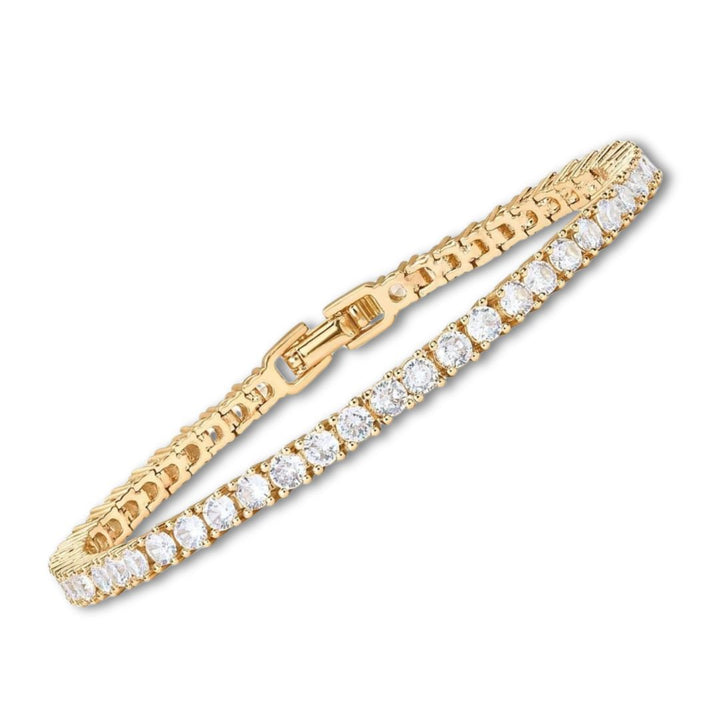 Elegant Classic Gold Tennis Bracelet