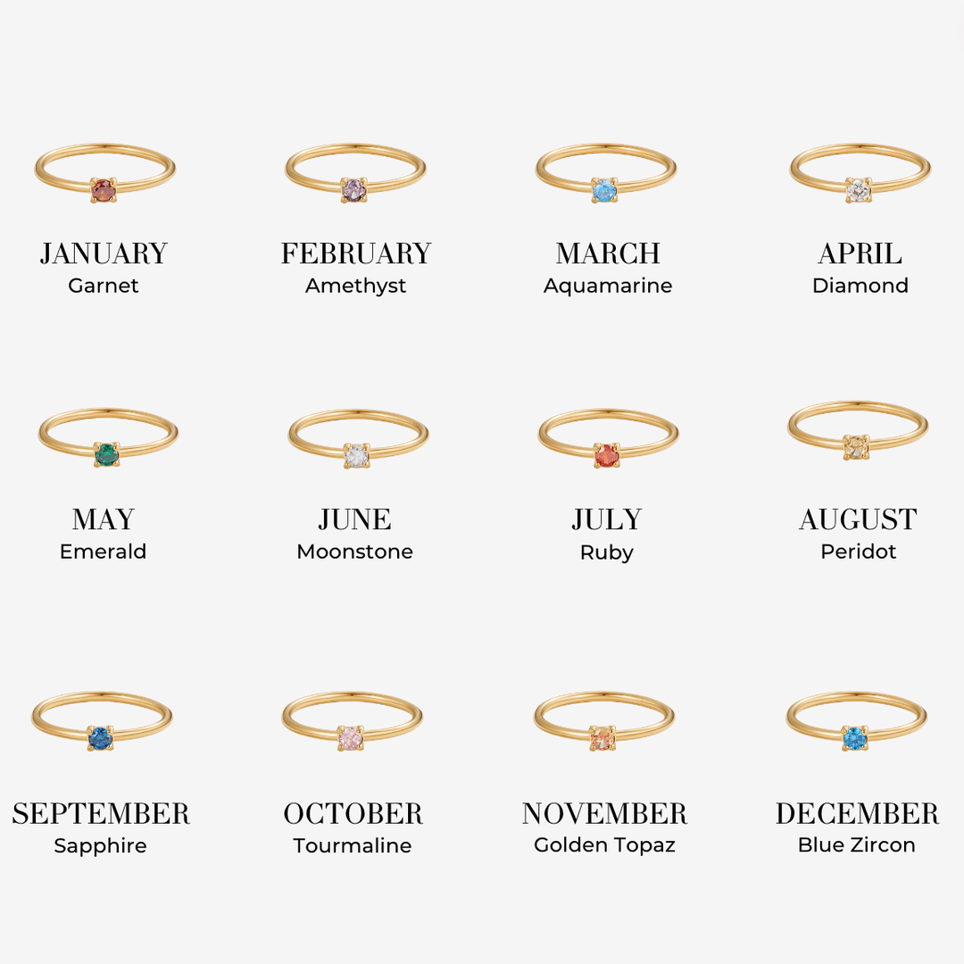 Unique Birthstone Rings