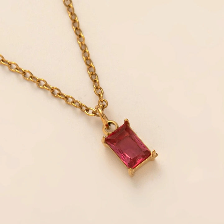 Classic Birthstone Charm Pendant
