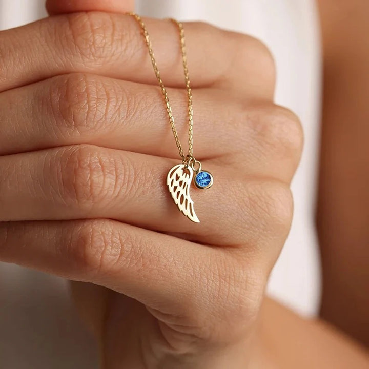Guardian Angel Birthstone Pendant
