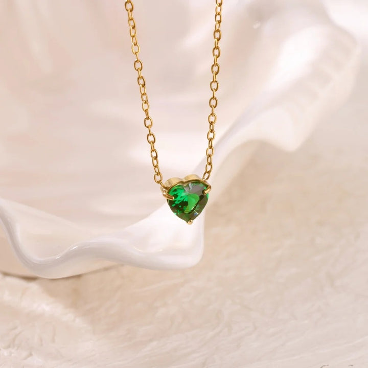 Heart of Birthstone Necklace