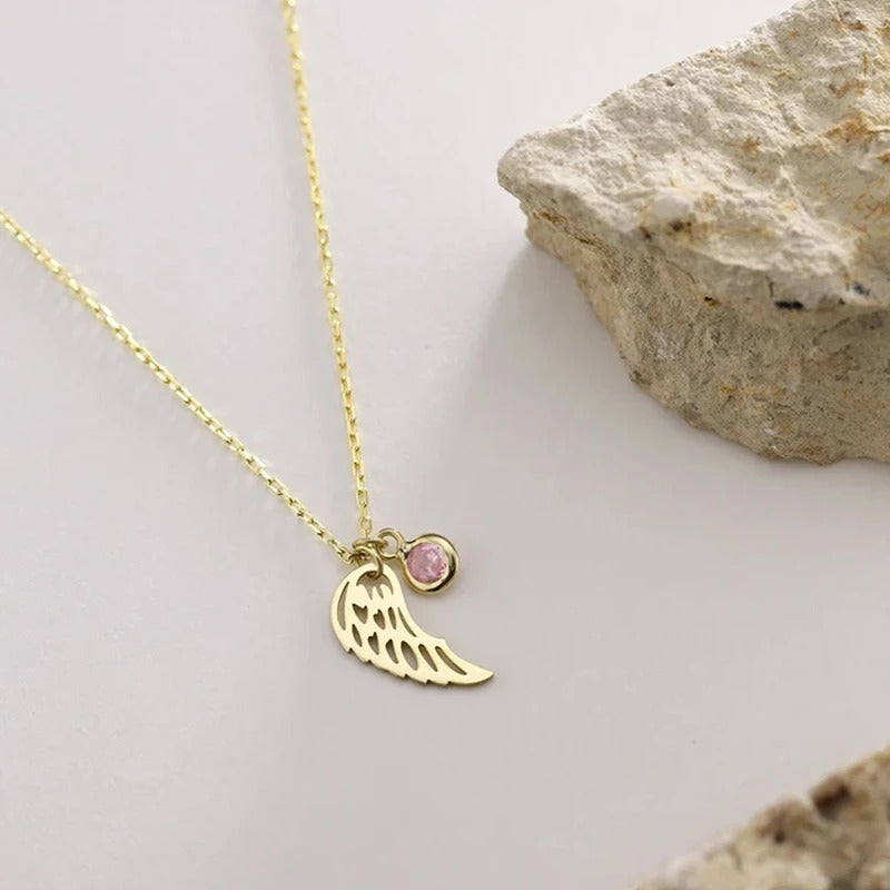 Guardian Angel Birthstone Pendant