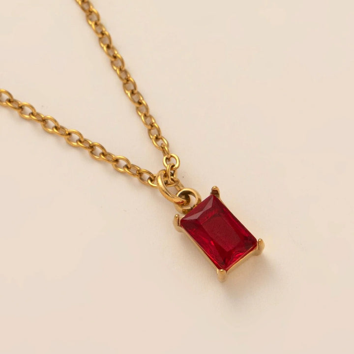 Classic Birthstone Charm Pendant